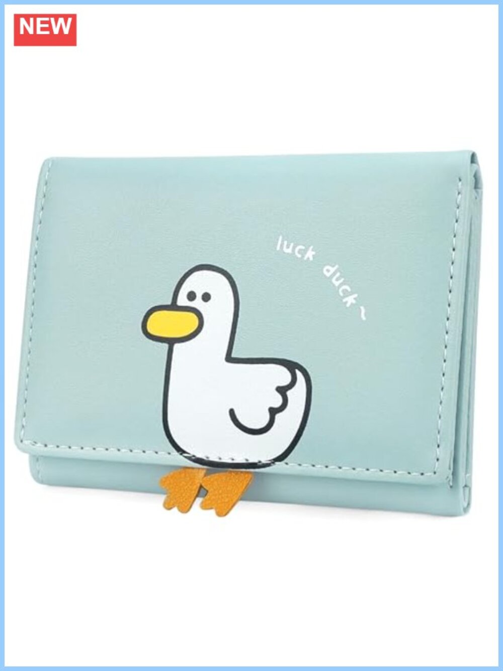 PU Leather RFID Blocking Small Trifold Wallet with ID Window